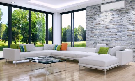 livingroom with sunlight through windows
