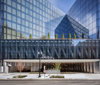 Conrad Washington D.C. Hotel glazed with Guardian SunGuard AG 43