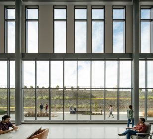  View through large glazing area