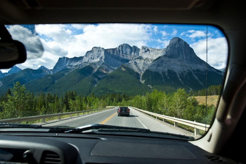 A clear view of the road